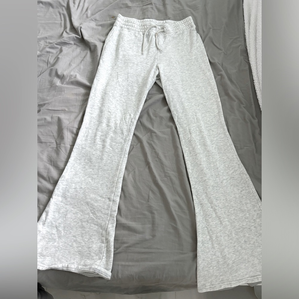 Women’s white flared sweatpants